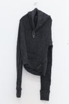 Marc Le Bihan Turtleneck Four Seam Sweater 2731 France MLB-2731-HUI Grey